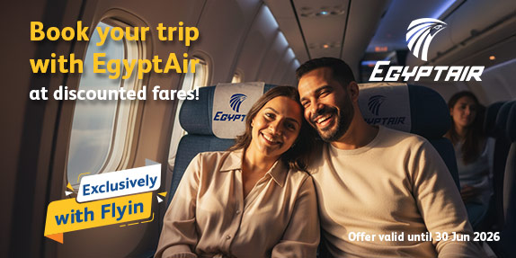 Enjoy up to 20% off on EgyptAir flights